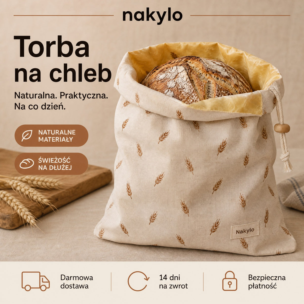 Nakylo: darmowa dostawa, 14 dni na zwrot, bezpieczna płatność