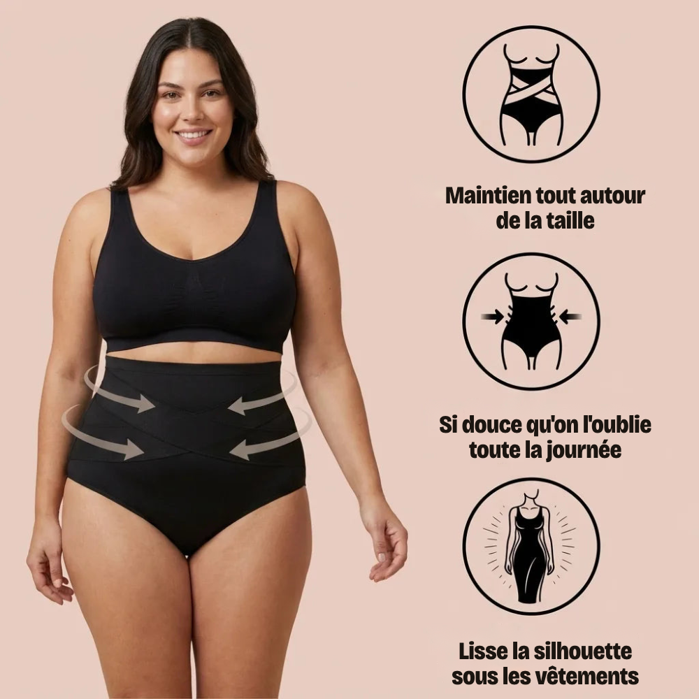 Maintien tout autour de la taille, douce, lisse la silhouette sous les vêtements