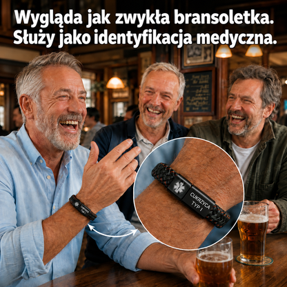 Bransoletka Cukrzyca - wygląda jak zwykła bransoletka