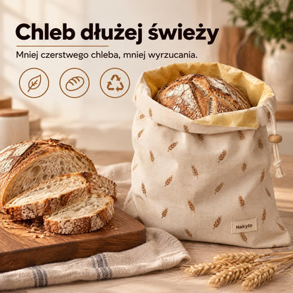 Chleb dłużej świeży w worku z woskiem pszczelim